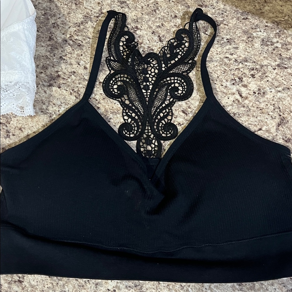 Maurices Lace Bralette Duo - Black and White - Picture 7 of 11